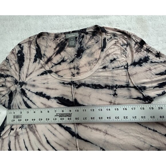 Neiman Marcus Womens Tie-Dye Long Sleeve Asymmetrical Tunic Top Medium Stretch - Picture 6 of 7
